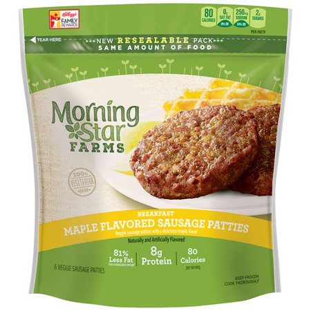 MorningStar Farms Breakfast Maple Flavored Sausage Veggie Patties ...