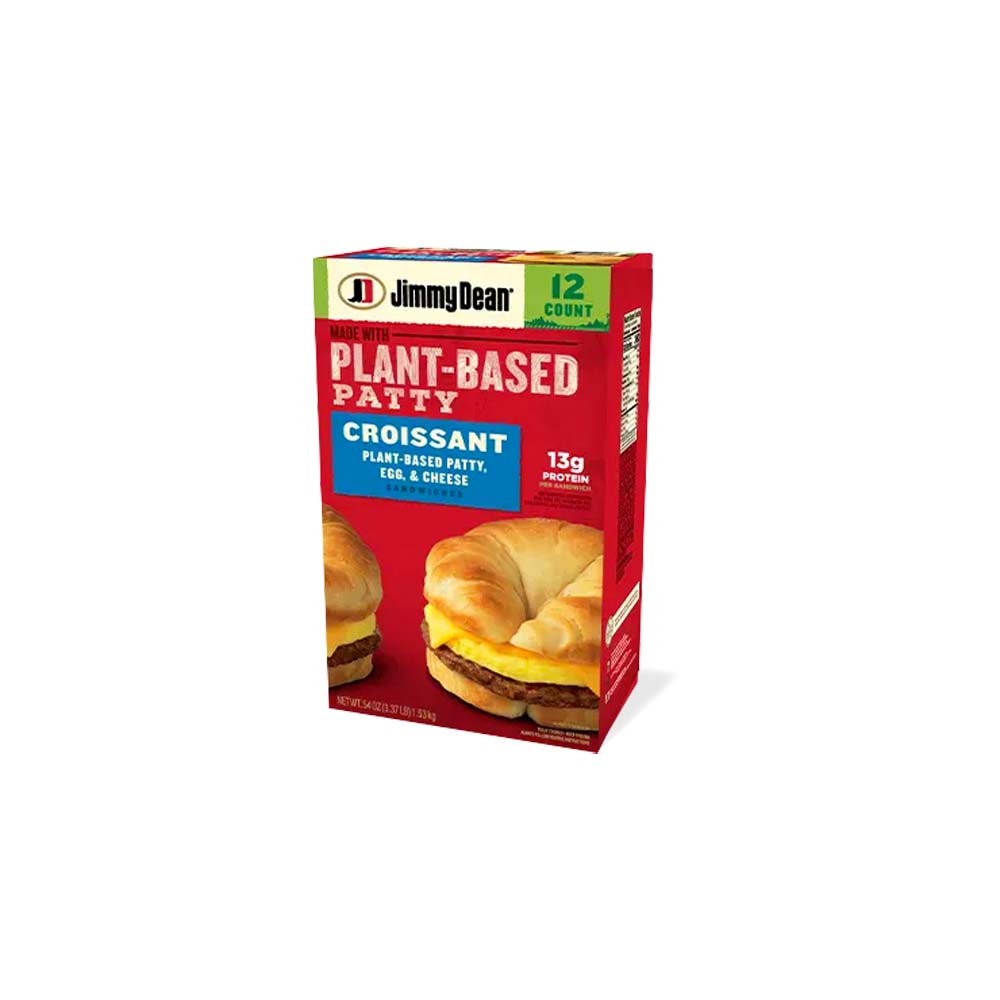 54oz/1.53kg Jimmy dean croissant sandwiches, sausage/egg/Cheese, 12 per package (077900354304)